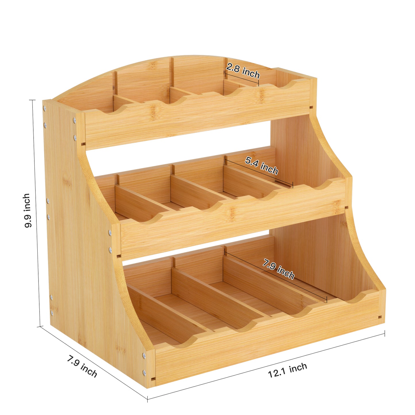 Premium Tea Bag Organizer | Mountain-Grown Hardwood & Adjustable Storage