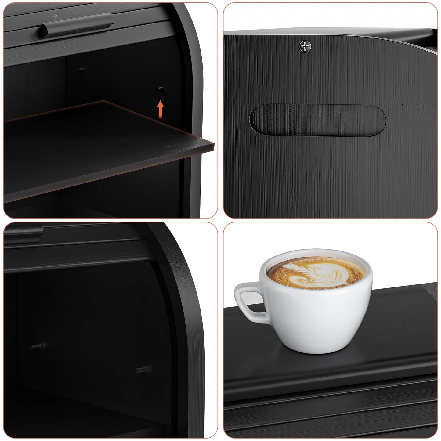 Double-Decker Bamboo Bread Bin - Self-Assembly Storage with Pet-Proof Freshness