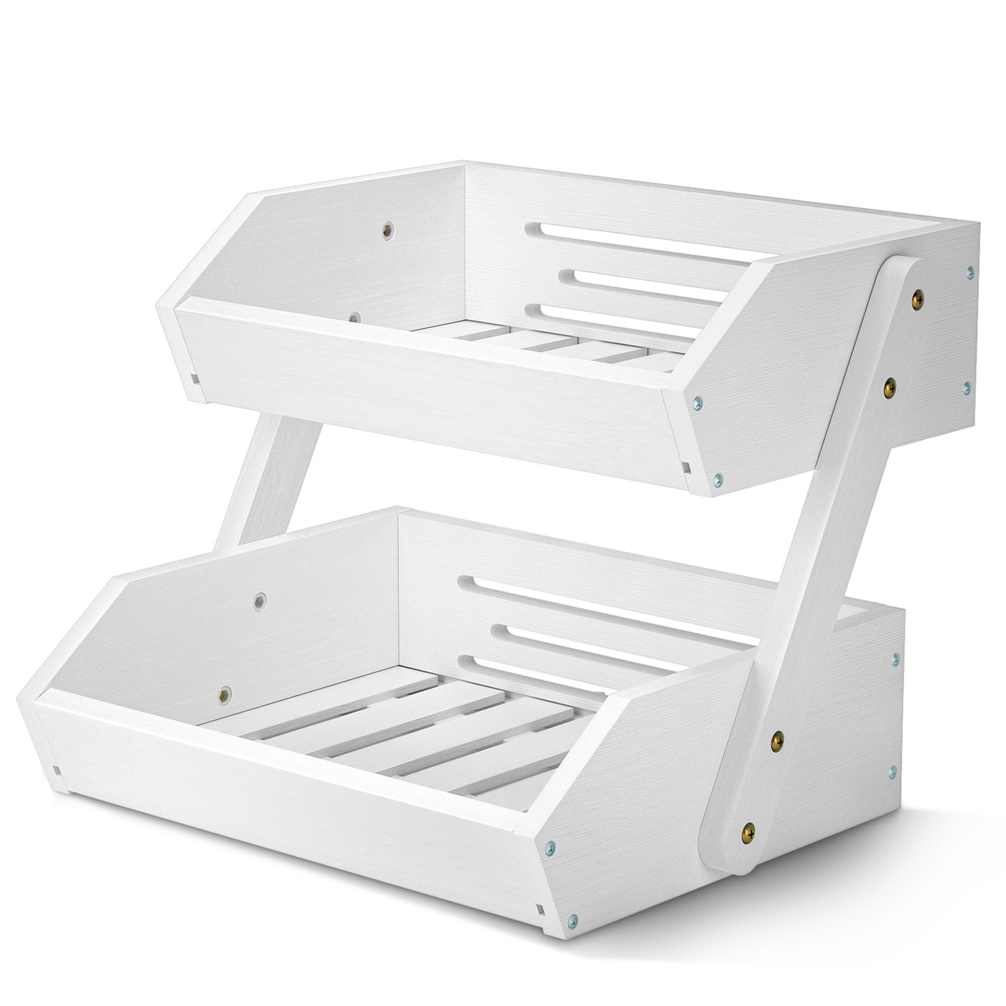 Food-Safe Mountain Bamboo Tiered Fruit Basket