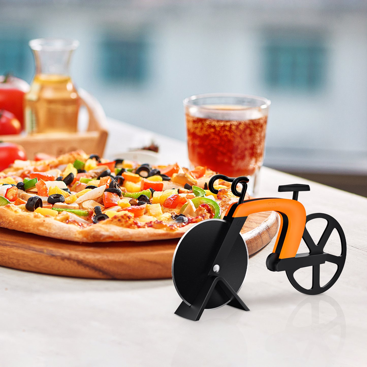 Innovative Bicycle Pizza Cutter