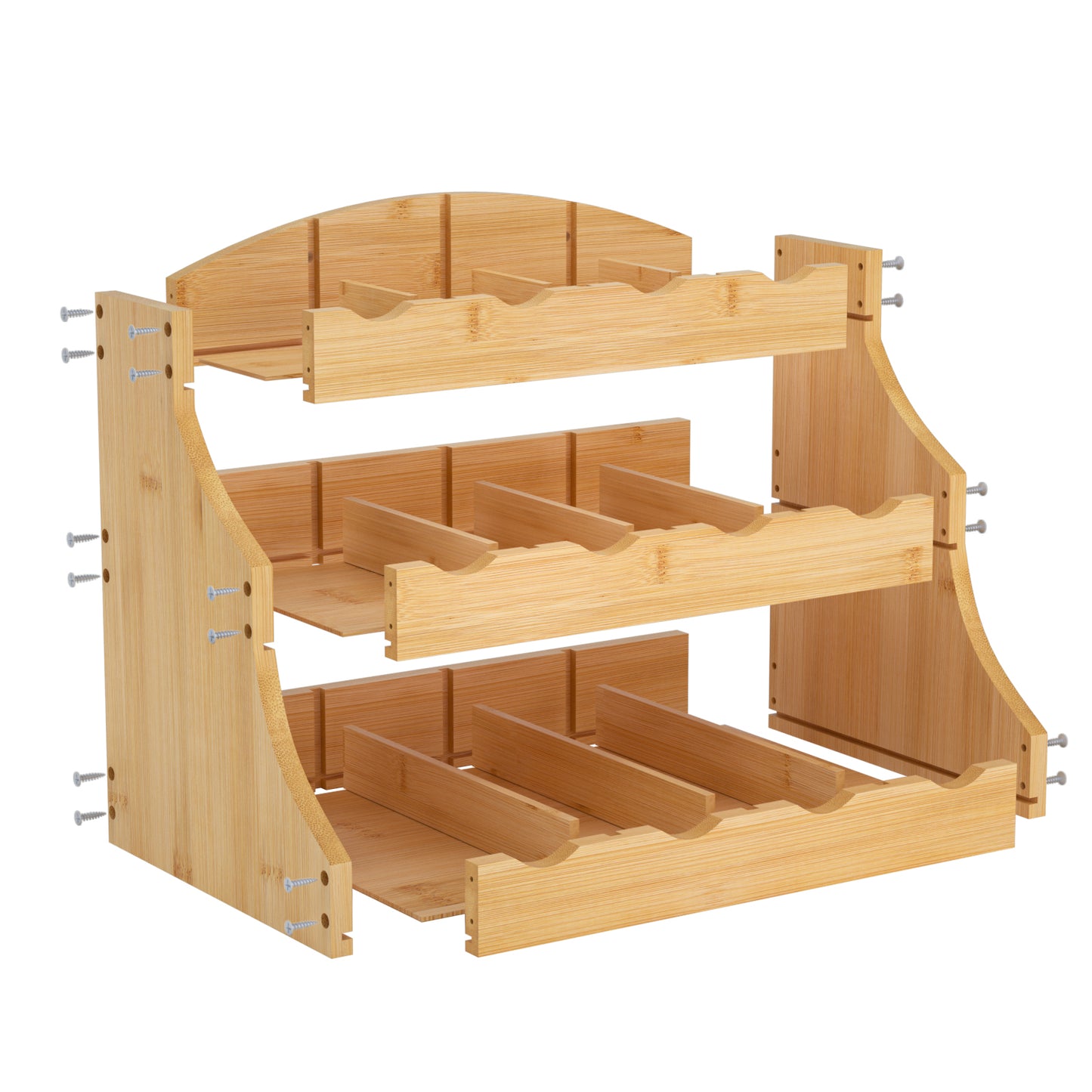 Premium Tea Bag Organizer | Mountain-Grown Hardwood & Adjustable Storage