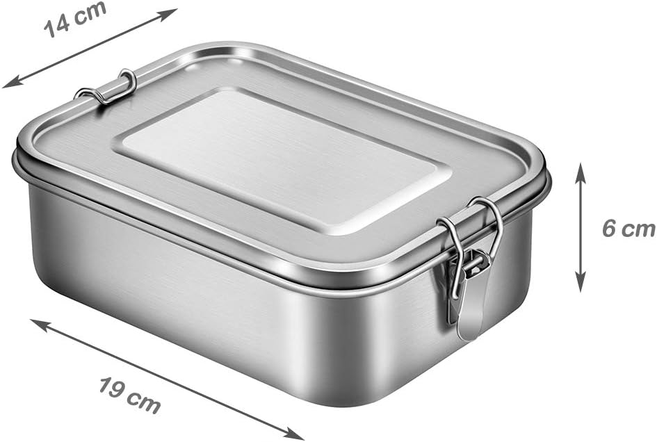 Bento-Box mit drei Fächern | Auslaufsicheres und familienfreundliches Design