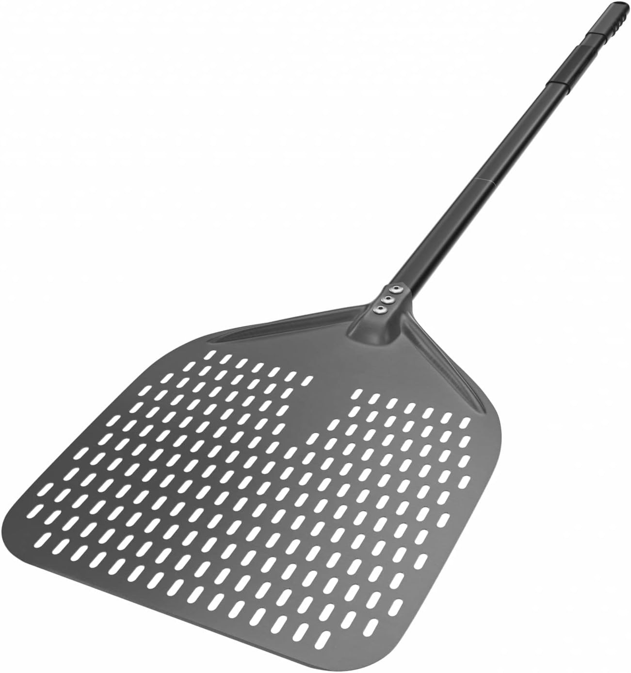 Professional 3-Piece Pizza Tool Set - Hard-Anodized Aluminum Peels & Brass Brush for Wood-Fired Ovens