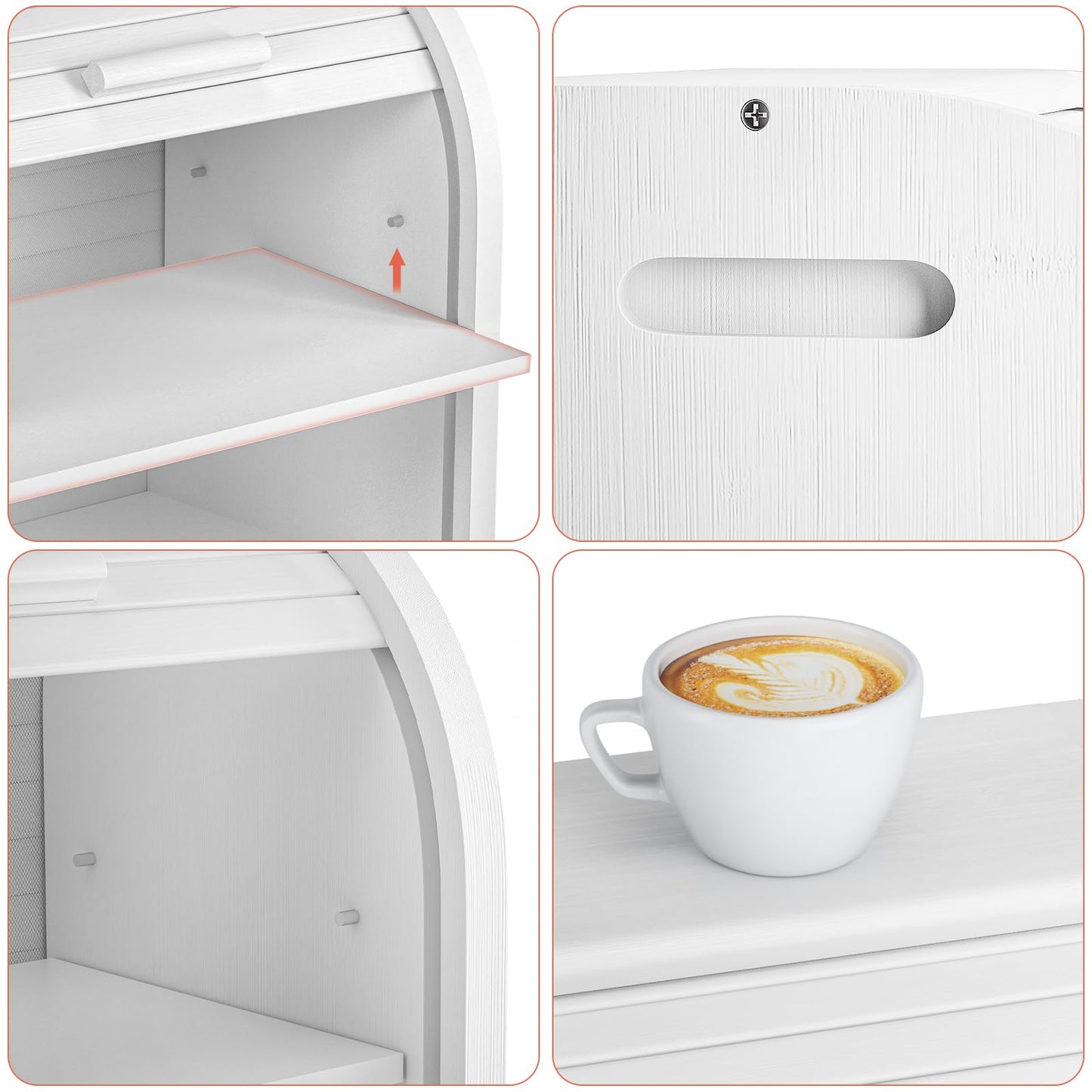 Double-Decker Bamboo Bread Bin - Self-Assembly Storage with Pet-Proof Freshness