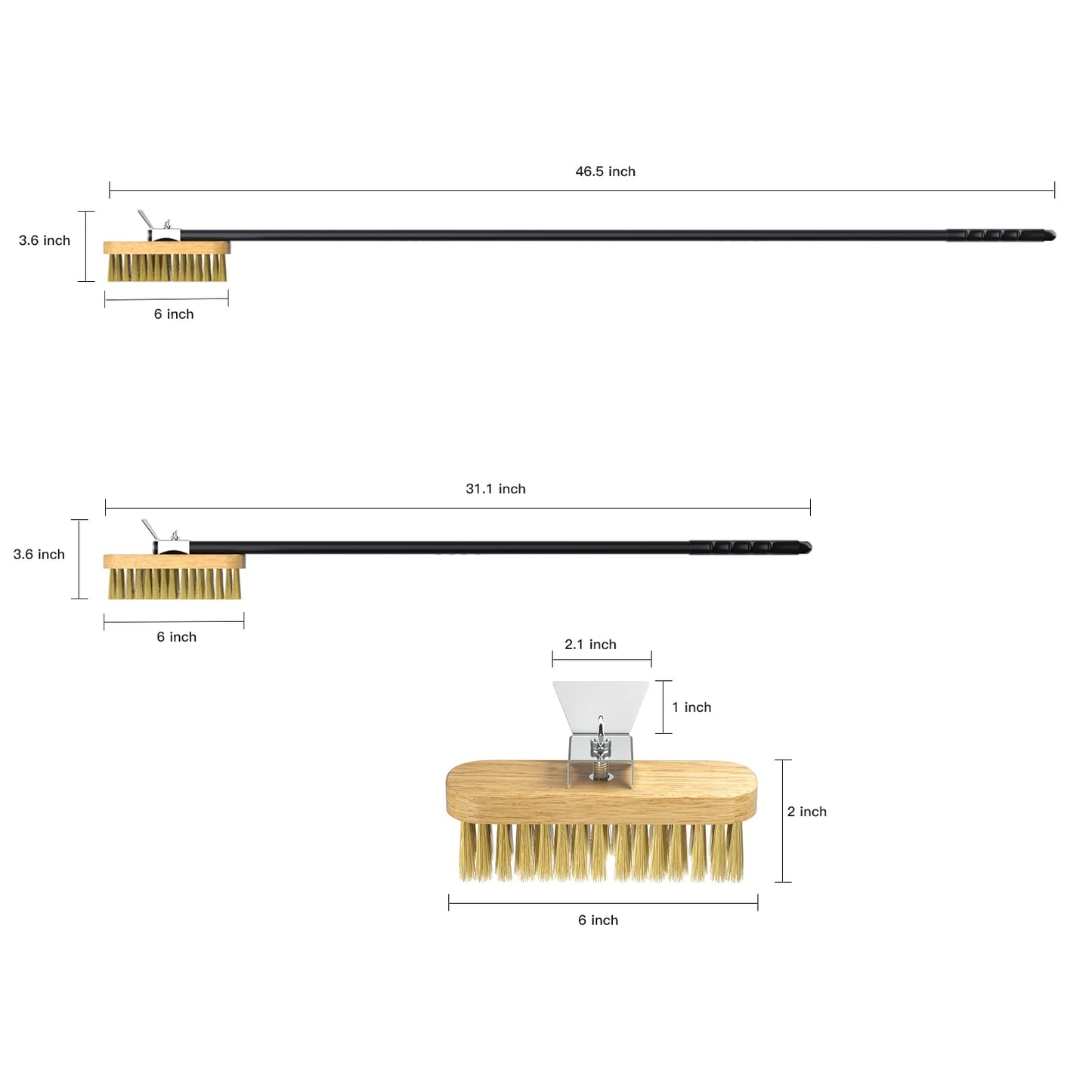 Professionelles Holzofen-Reinigungssystem mit verstellbarem Griff