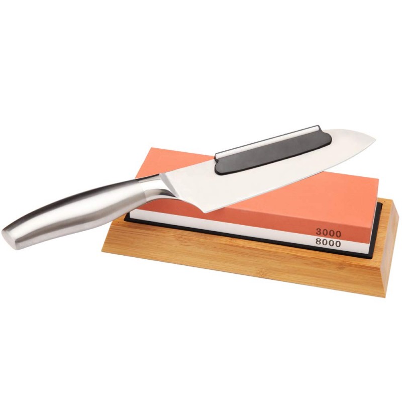 How to Hand Sharpen a Wusthof Chef's Knife on a Whetstone 