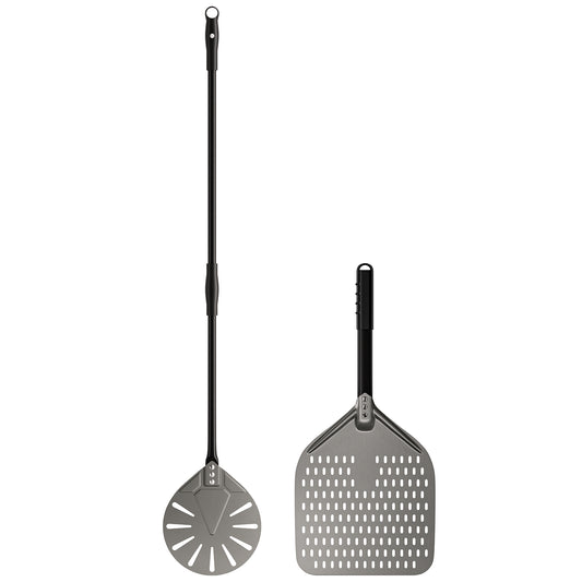 ‌Premium Pizza Peel Set | Anodized Aluminum & Extra-Long Handles