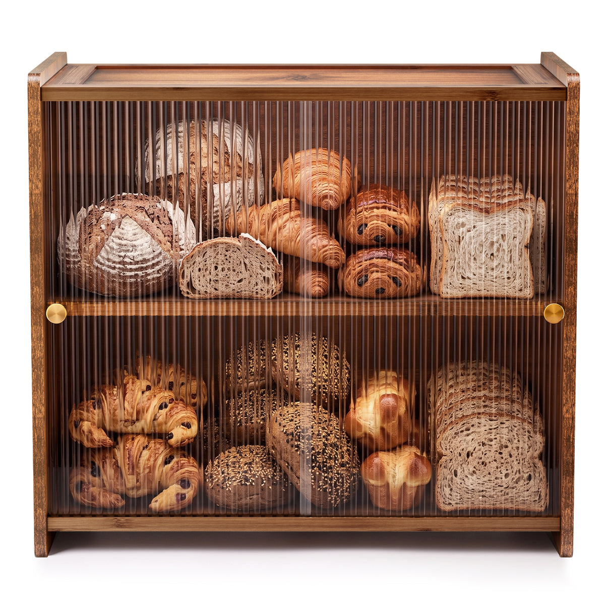 G.a HOMEFAVOR Sliding-Door Bread Box