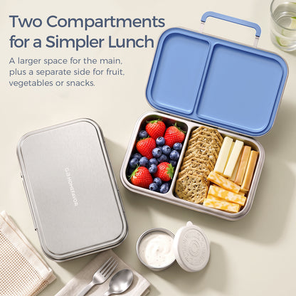 G.a HOMEFAVOR l Leak-Proof Stainless Steel Lunch Box 2-Compartment 600 ml