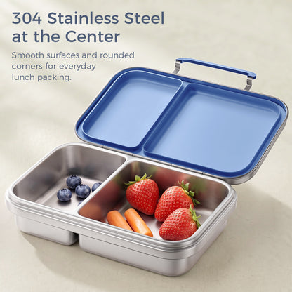 G.a HOMEFAVOR l Leak-Proof Stainless Steel Lunch Box 2-Compartment 600 ml