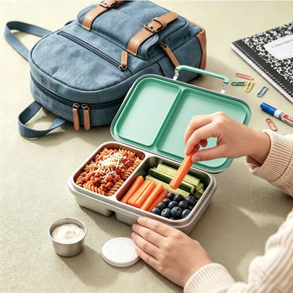 G.a HOMEFAVOR l Leak-Proof Stainless Steel Lunch Box 2-Compartment 600 ml