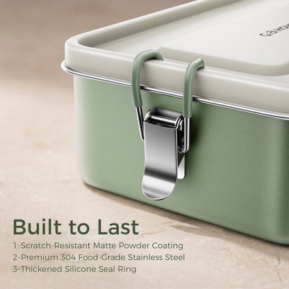 G.a HOMEFAVOR Stainless Steel Lunch Box, Sage Green, 47 oz