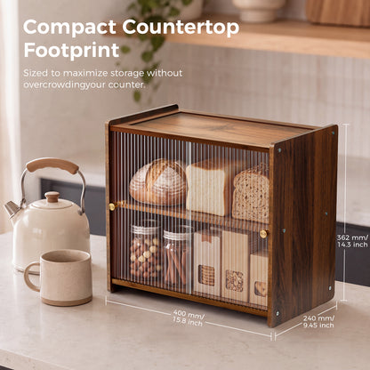 G.a HOMEFAVOR Sliding-Door Bread Box