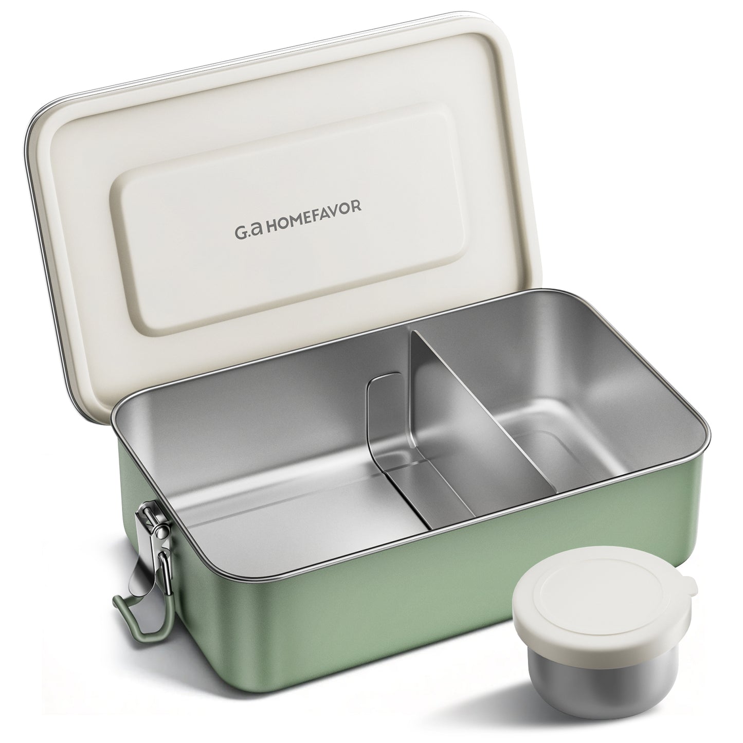 G.a HOMEFAVOR Stainless Steel Lunch Box, Sage Green, 47 oz