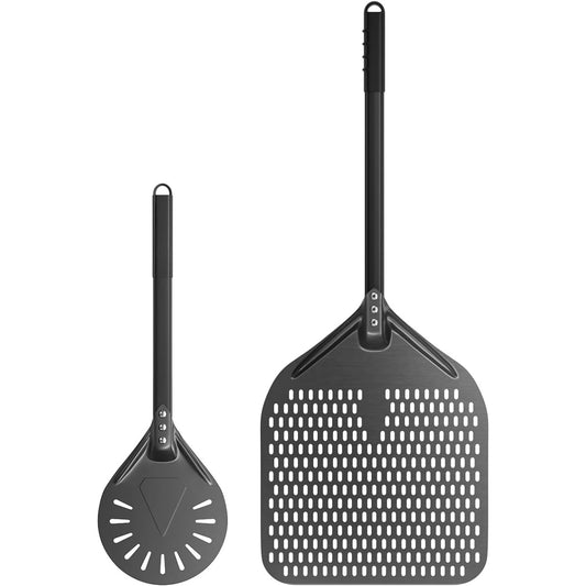 Professionelle Pizzaschaufel-Set | Hartanodisiertes Aluminium