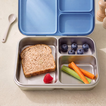 G.a HOMEFAVOR Leak-Proof Stainless Steel Lunch Box, Green, 1200 ml/40 oz 3-Compartment