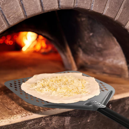 ‌Professionelles perforiertes Pizzaschaufel-Set | Hitzebeständiges und antihaftbeschichtetes Design