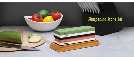 Knife Sharpening Stone Set
